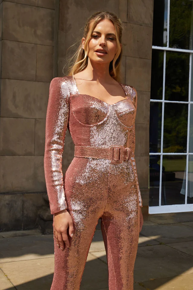 Marissa Sequin Jumpsuit - Image 14