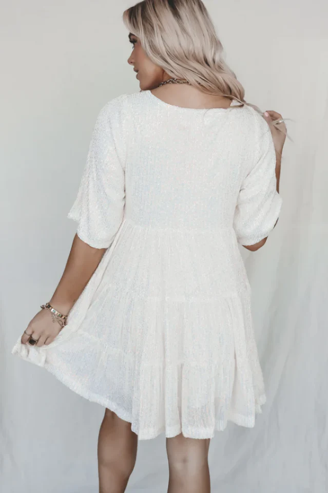 My Queen Sequin Baby Doll Dress - Image 14