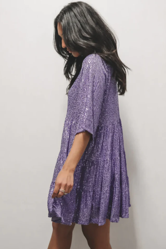 My Queen Sequin Baby Doll Dress - Image 27