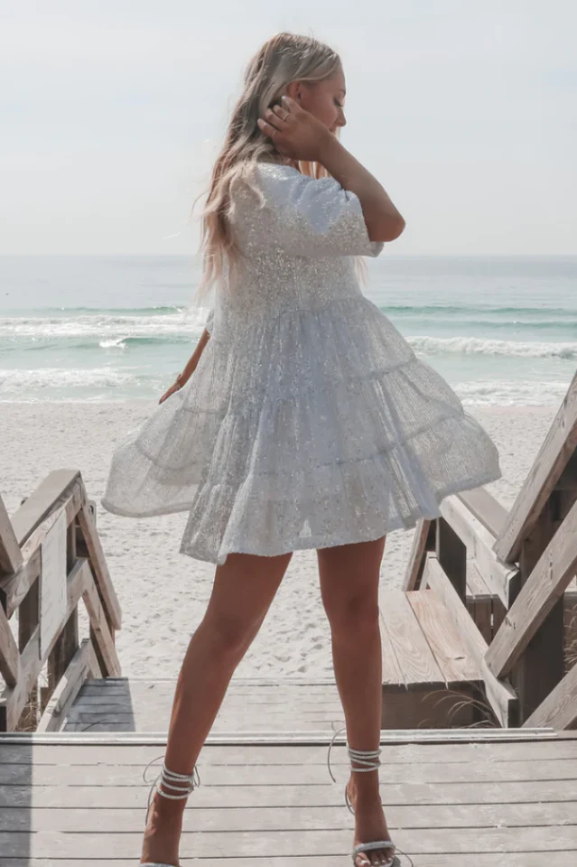 My Queen Sequin Baby Doll Dress - Image 6