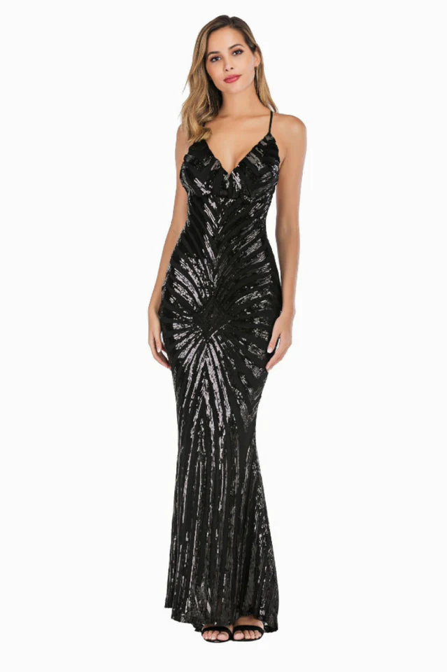Sexy Backless Sequin Cocktail Dress - Image 13
