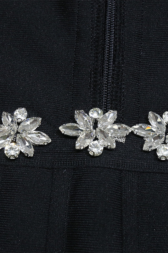 Square Neck Long Sleeve Mini Dress - Image 19