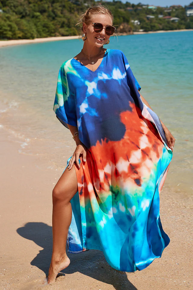 Tropical Pattern Kimono Blouse ( 29 Colors ) - Image 12