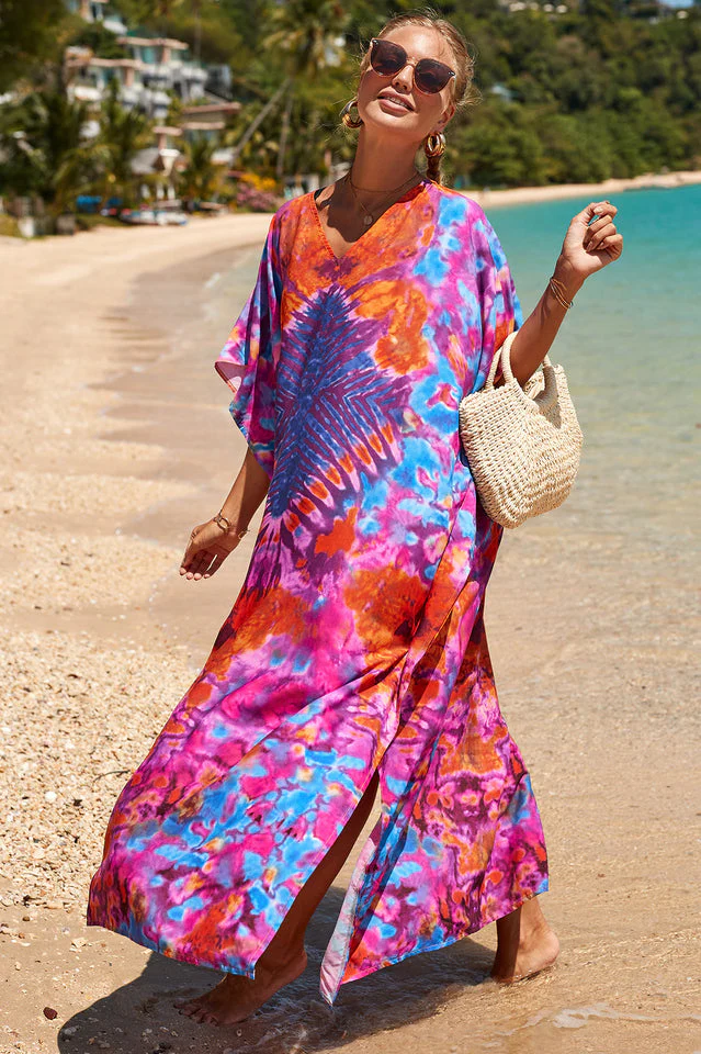 Tropical Pattern Kimono Blouse ( 29 Colors ) - Image 16