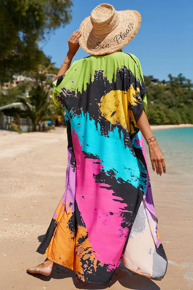 Tropical Pattern Kimono Blouse ( 29 Colors ) - Image 25