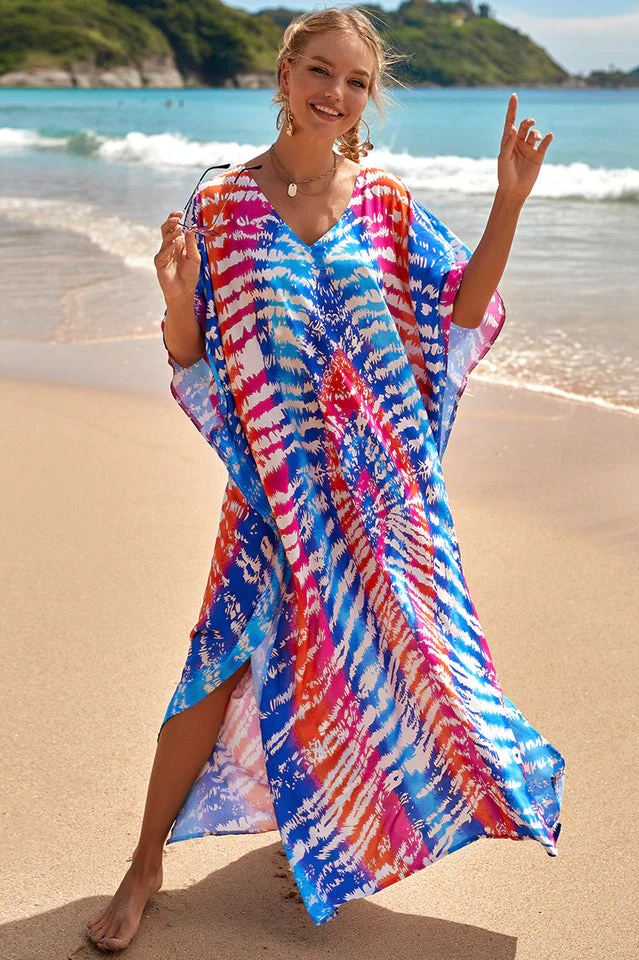 Tropical Pattern Kimono Blouse ( 29 Colors ) - Image 31