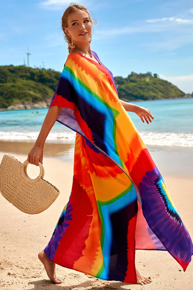 Tropical Pattern Kimono Blouse ( 29 Colors ) - Image 33