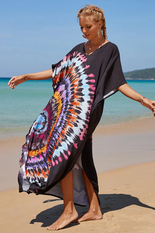 Tropical Pattern Kimono Blouse ( 29 Colors ) - Image 43