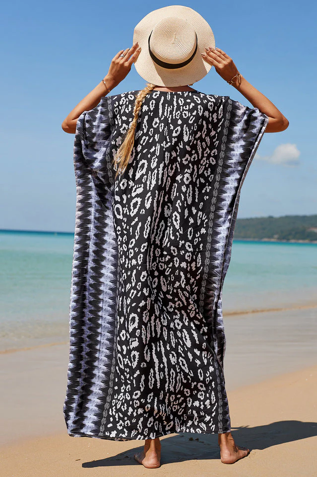 Tropical Pattern Kimono Blouse ( 29 Colors ) - Image 46