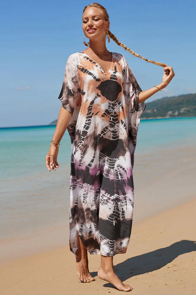 Tropical Pattern Kimono Blouse ( 29 Colors ) - Image 49