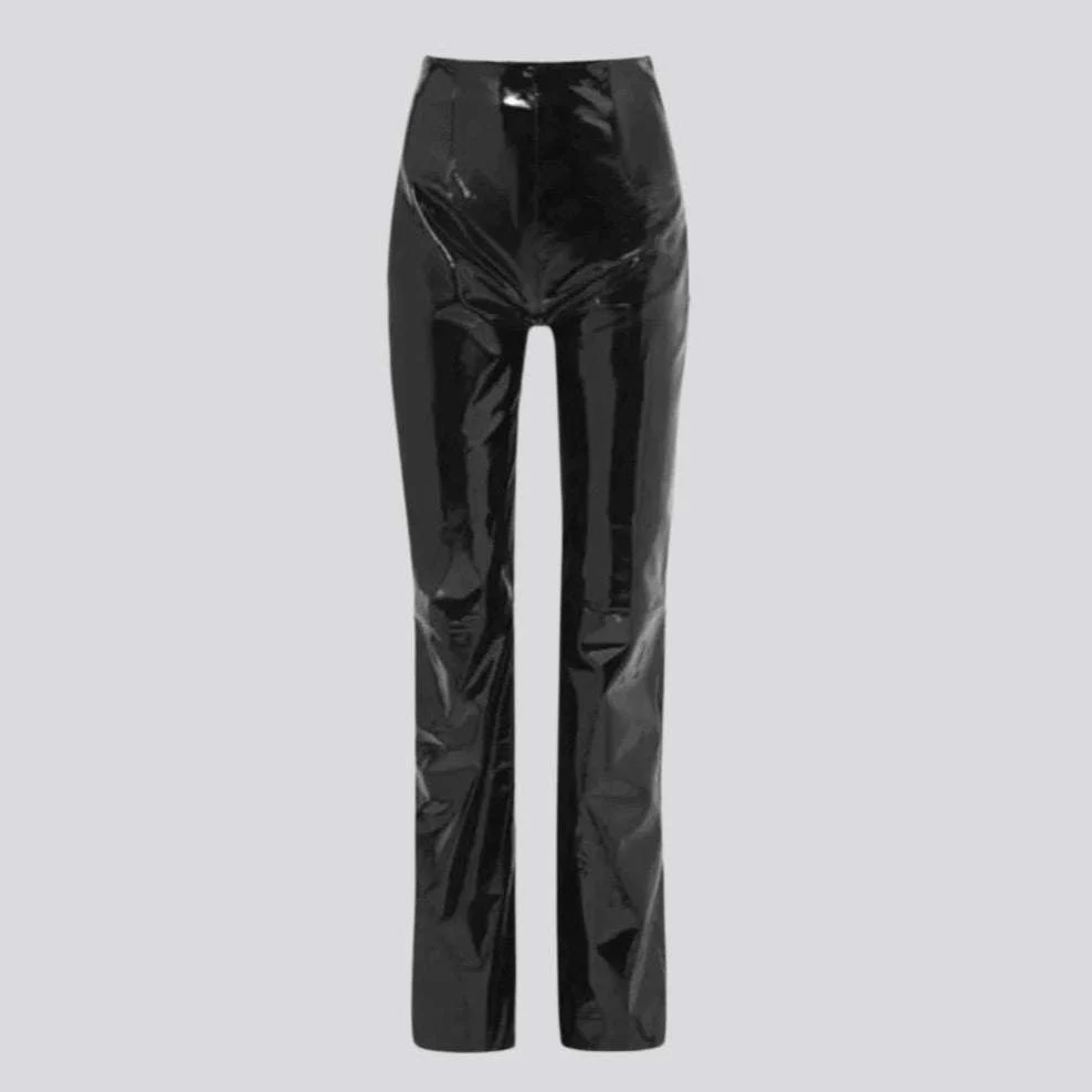Wax straight women's denim pants - Image 4