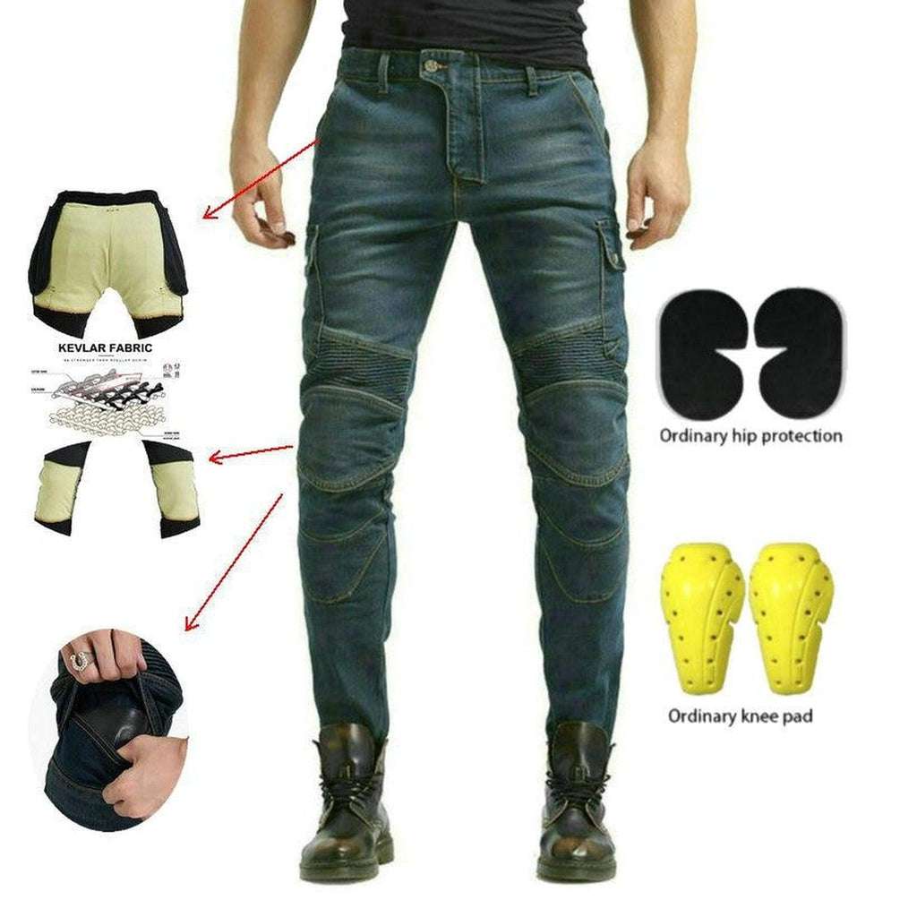 Wear resistant biker denim pants - Image 3