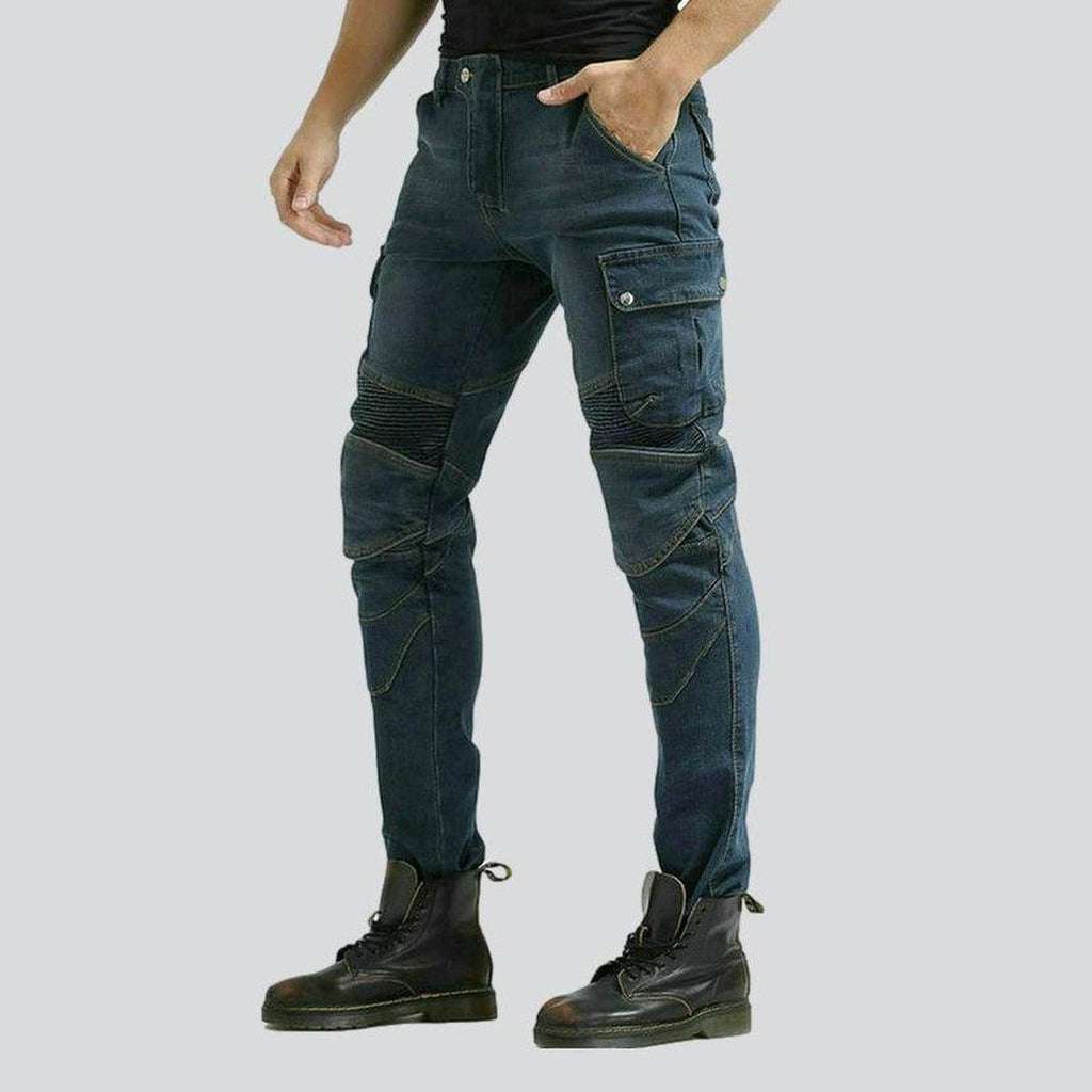 Wear resistant biker denim pants - Image 9