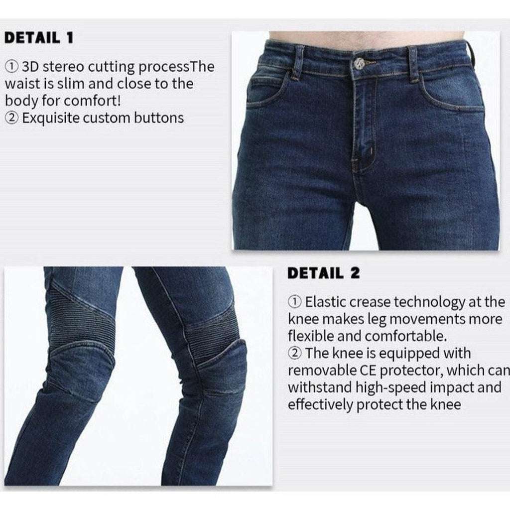 Wear resistant men's moto jeans - Image 8