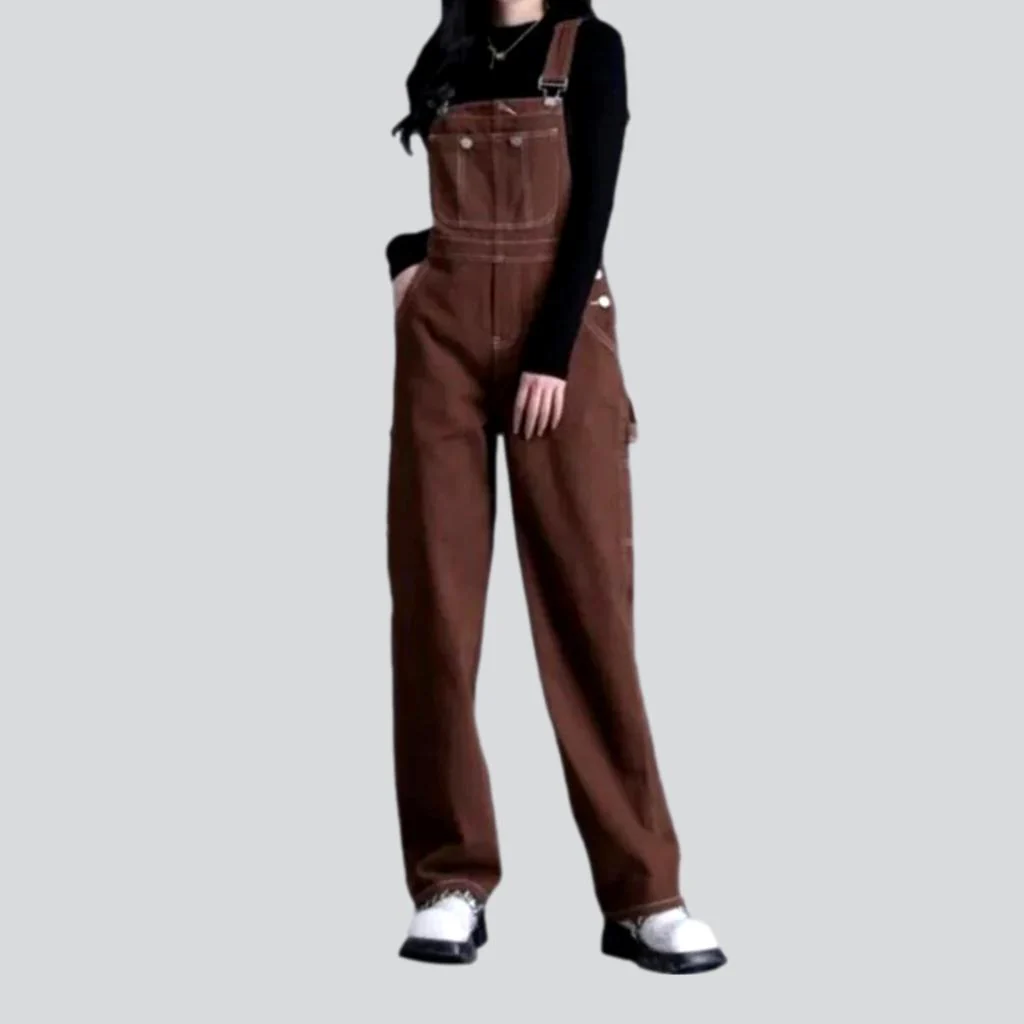 Y2k baggy denim jumpsuit for ladies - Image 7