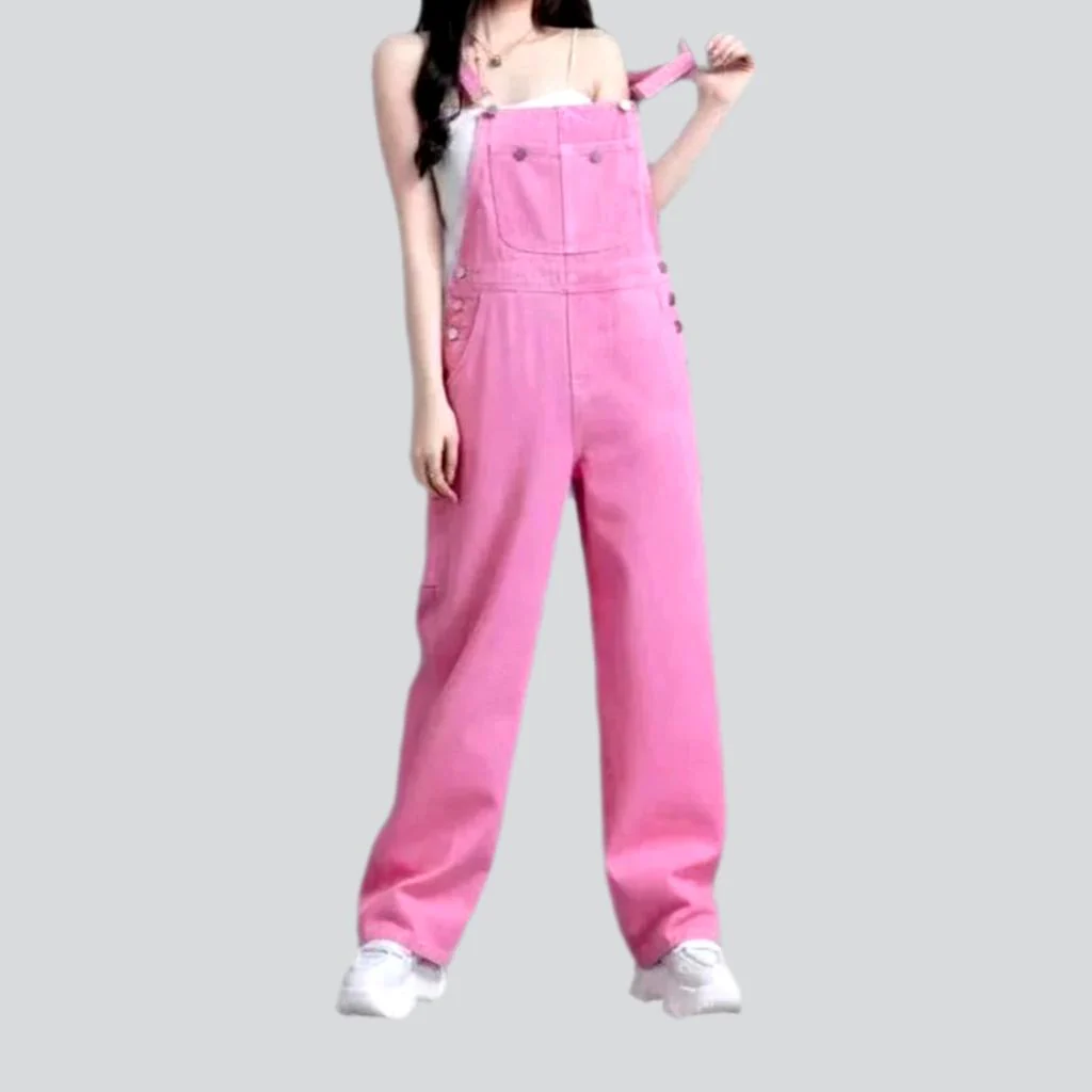 Y2k baggy denim jumpsuit for ladies - Image 8