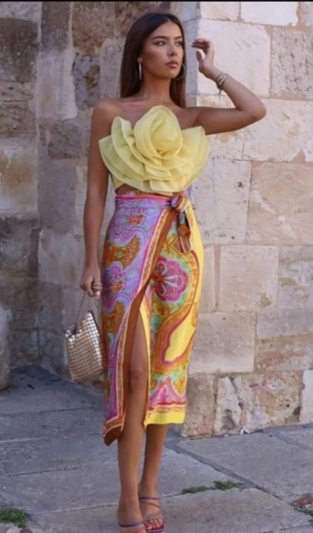 Yellow Flower Top - Image 3