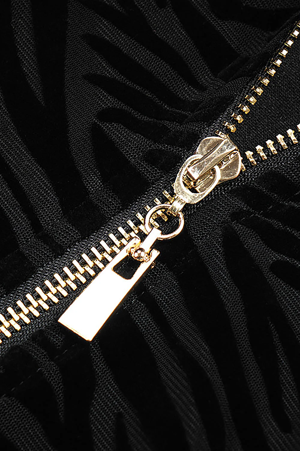 ZeBra Striped Turtle Neck Hollow Out Long Sleeves Dress - Image 8