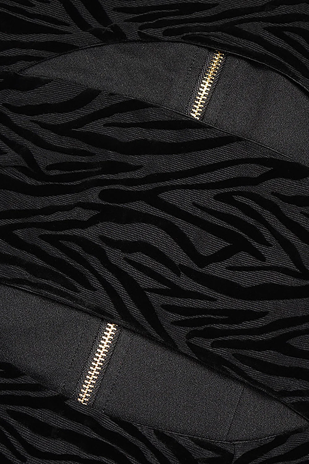 ZeBra Striped Turtle Neck Hollow Out Long Sleeves Dress - Image 9